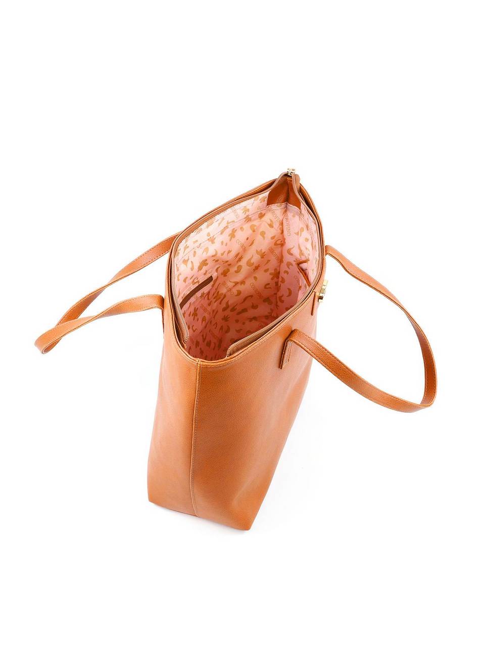 Bolsa Shopper com Detalhe CF - Mostarda BSI-6145 - MT