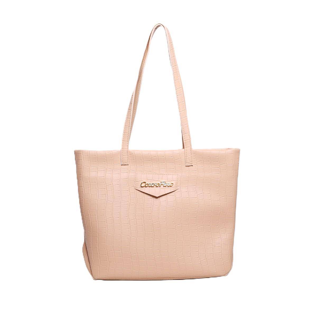 Bolsa Shopper Tiracolo Grande Nude BSI-5827 - NU