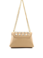 Bolsa Satchel Pequena com Recortes e Corrente BSI-6541 - NU