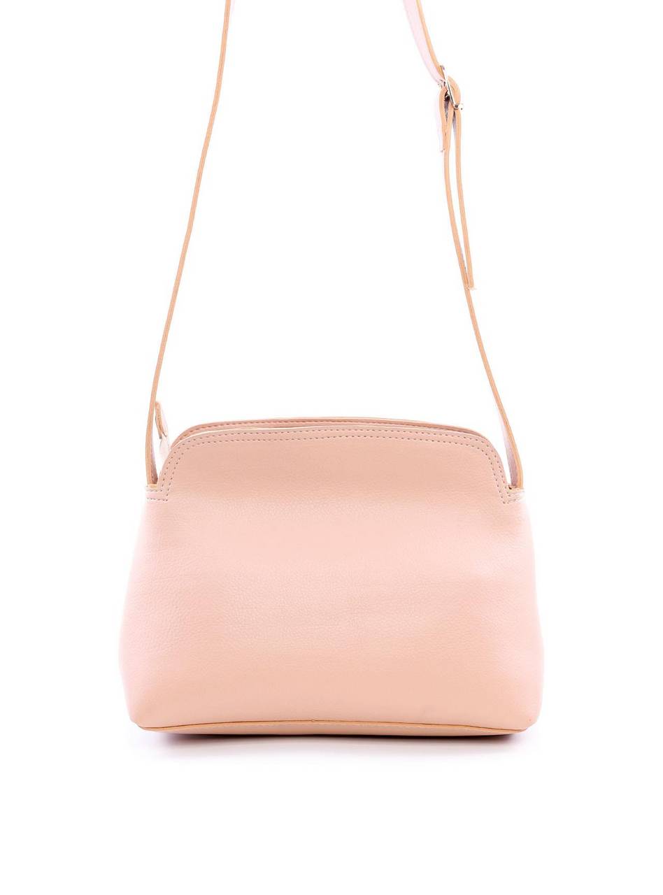 Bolsa Bag Transversal com Bolso Frontal - Nude BSI-5991 - NU