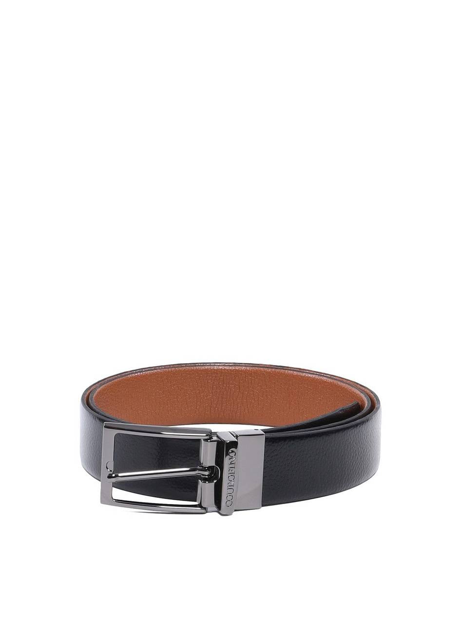 Cinto Masculino Social Largo Dupla Face - Preto e Castor  CTI-975 - PC