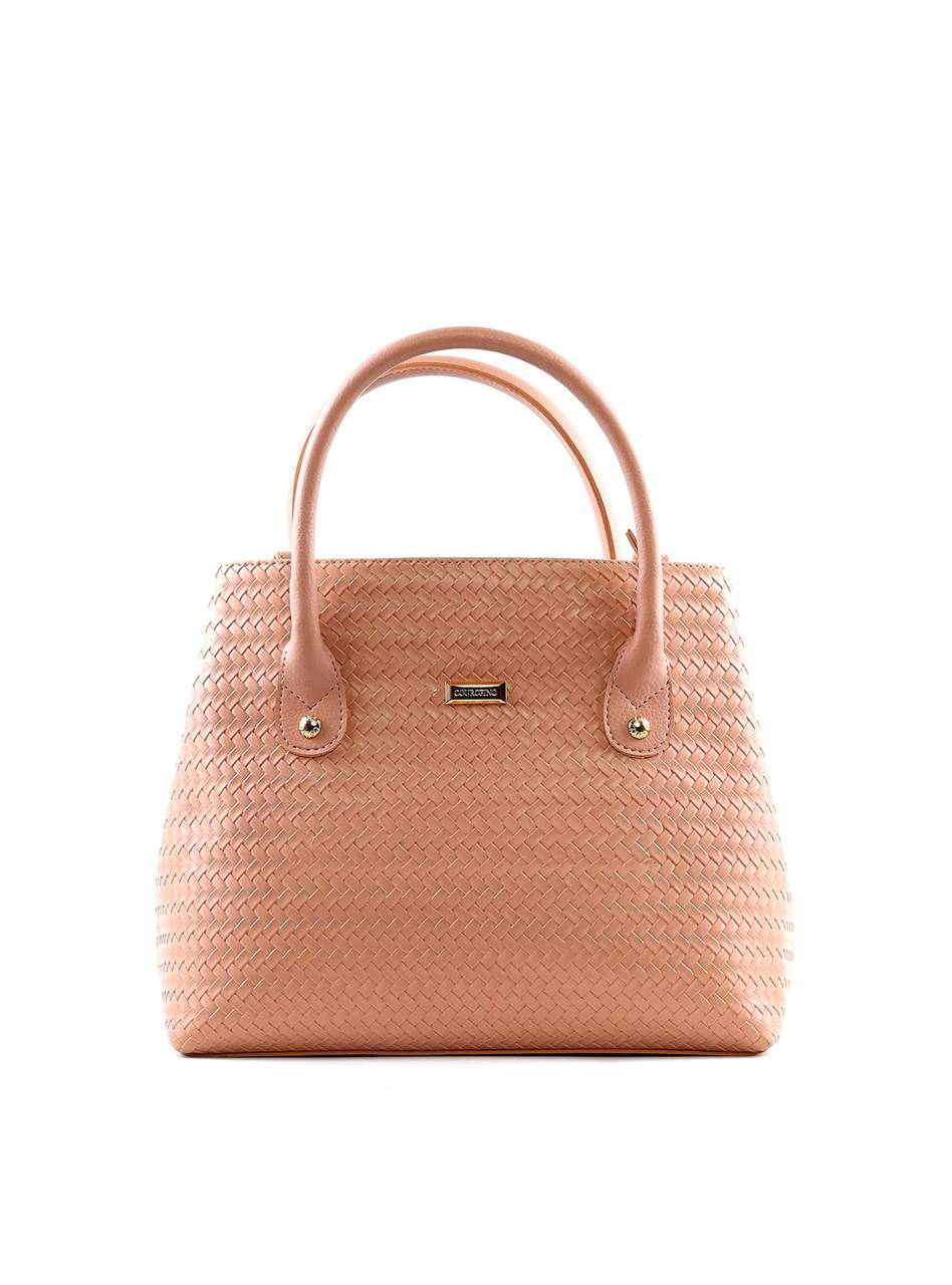 Bolsa Tote Grande com Duas Divisórias - Nude BSI-6389 - NU