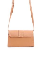 Bolsa Satchel Transversal Retangular - Nude BSI-6074 - NU