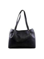 Bolsa Tote com Detalhe Drapeado - Preta BSI-6241 - PR