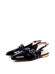 Sandália Slingback com Fivelas Laterais - Preta SDI-11736 - PR