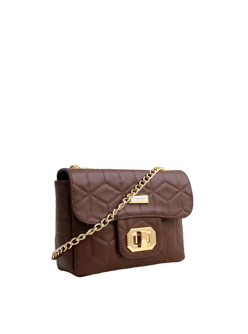 Bolsa Saddle Transversal Corrente Cacau BSI-5493 - CA