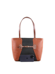 Bolsa Shopper com Tressê e Fivela - Castor BSI-6421 - CS