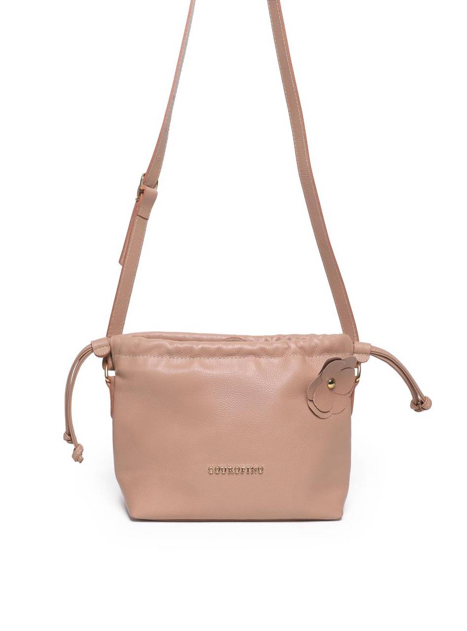 Bolsa Saco Bucket Média Alça Longa Nude BSI-5875 - NU