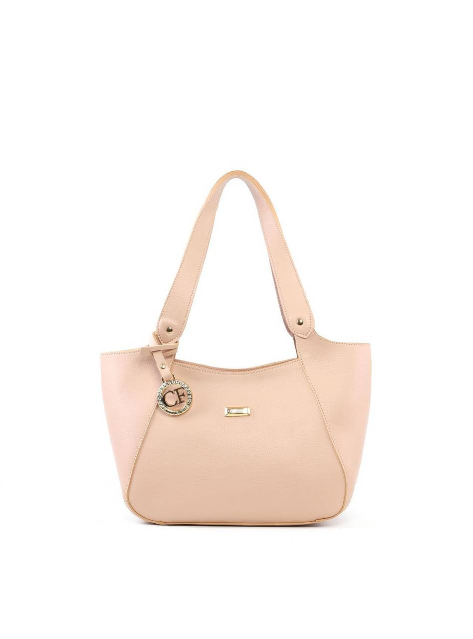Bolsa Shopper Média com Charm - Nude BSI-6461 - NU