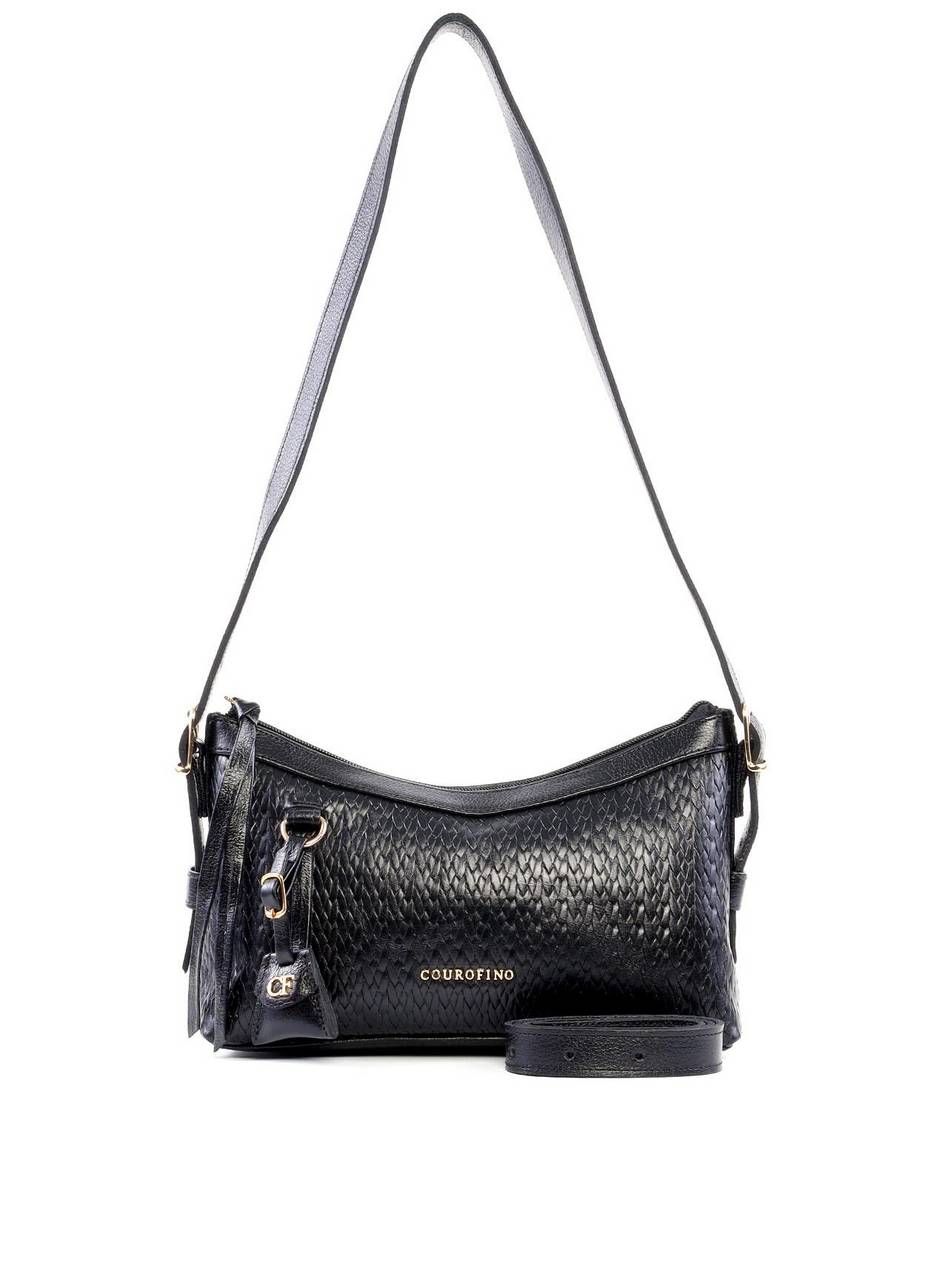 Bolsa Baguette com Alça Dupla - Preta BSI-6250 - PR