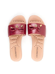 Rasteira Slide Comfort Enfeite Laço - Vermelha SDI-12042 - VE