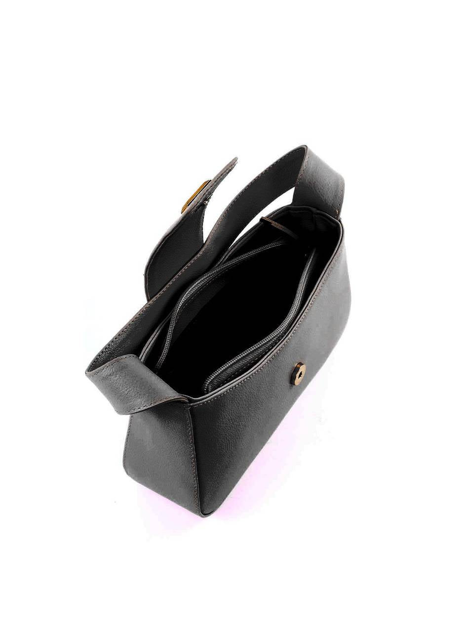 Bolsa Baguete com Lingueta Larga - Preta BSI-6175 - PR