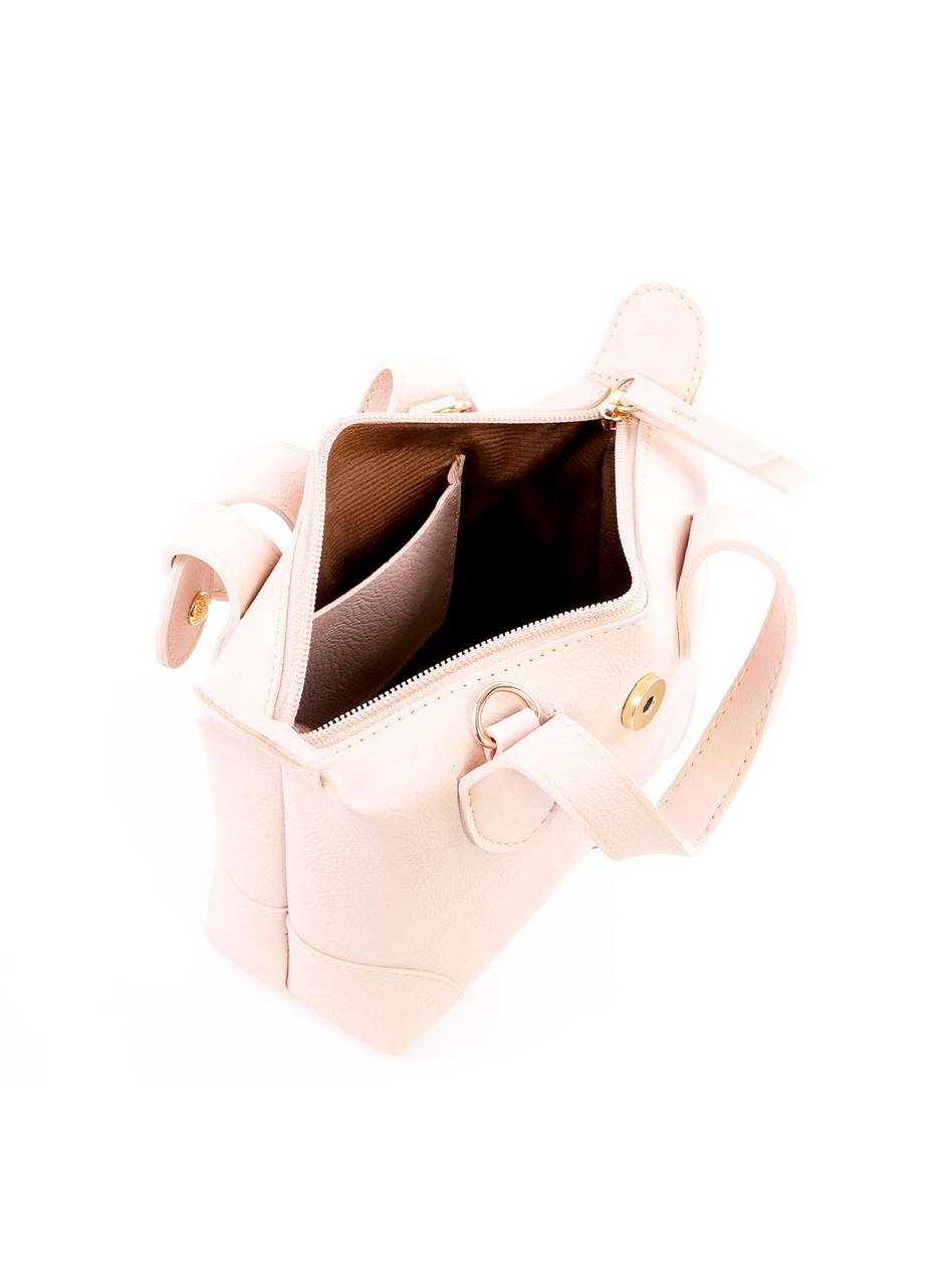 Bolsa Baú Transversal Pequena - Nude BSI-6272 - NU