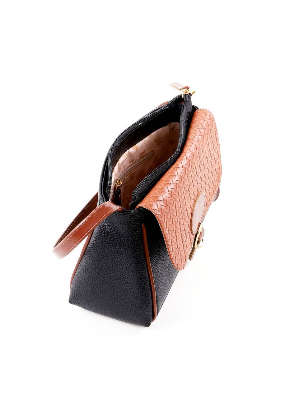 Bolsa Bag Transversal Média com Fivela - Preta BSI-6418 - PR