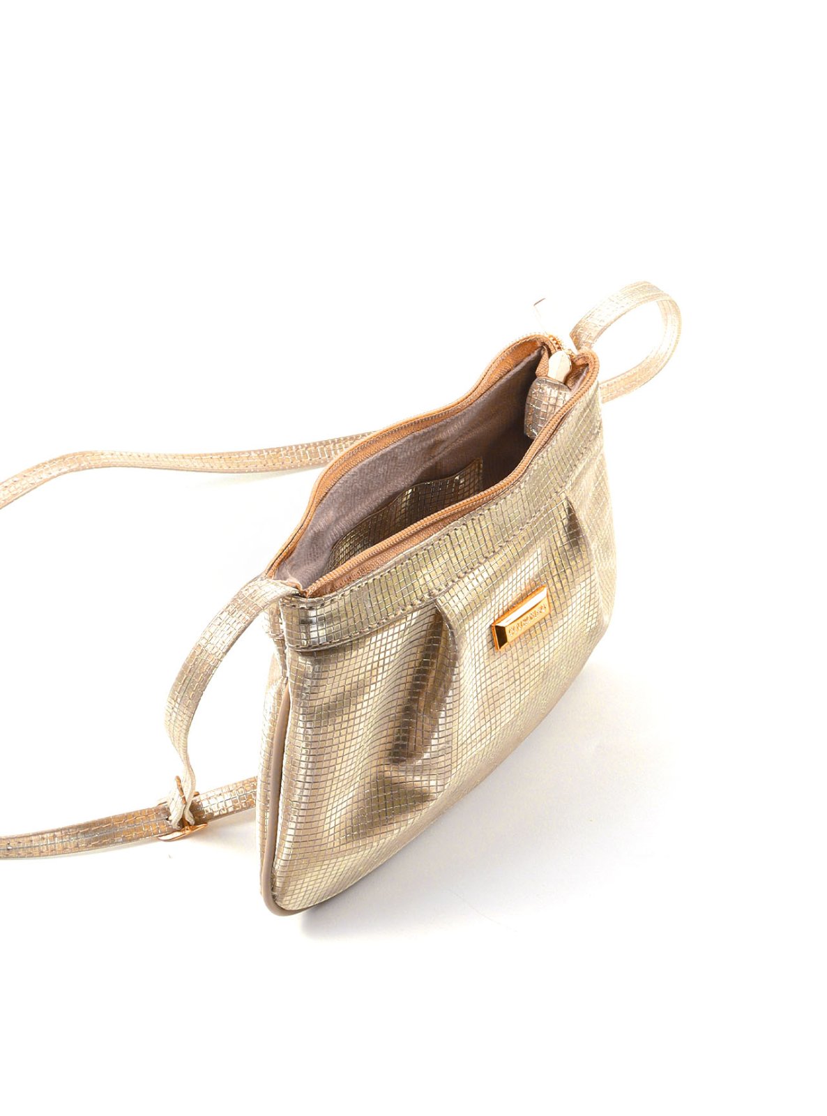 Bolsa Clutch Pequena Transversal Ouro BSI-5749 - AU