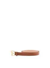 Cinto Feminino Fino Fivela Assimétrica Aço Escovado - Castor CTI-1009 - CS