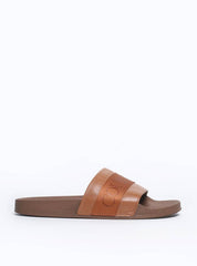 Sandália Masculina Chinelão Couro Rosto Largo Castor SDI-11272 - CS