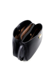 Bolsa Tote Transversal com 3 Divisórias - Preta BSI-6411 - PR