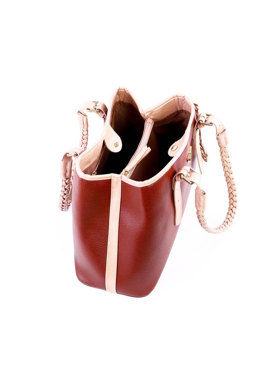 Bolsa Jace Bucket Alça Trançada - Cacau BSI-6315 - CA