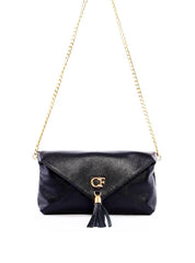 Bolsa Clutch Envelope com Barbicacho - Preta BSI-6290 - PR