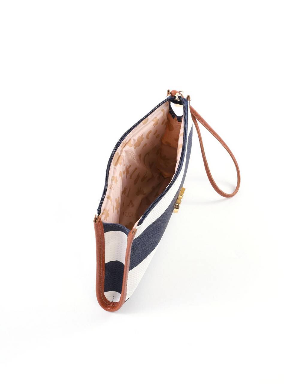 Necessaire Quadrada com Listras NSI-176 - B&A