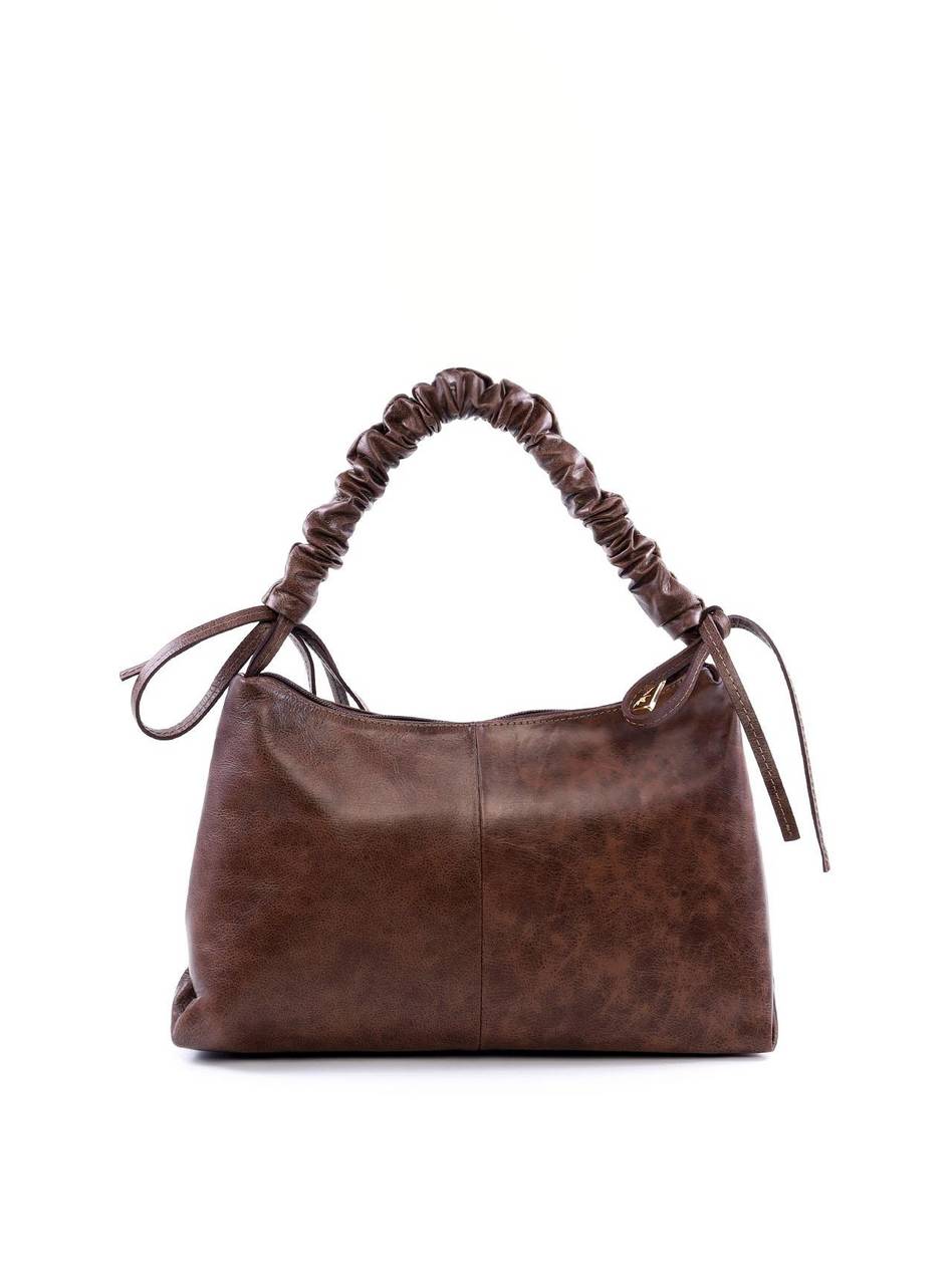 Bolsa Hobo de Mão com Alça Franzida - Cacau BSI-6009 - CA