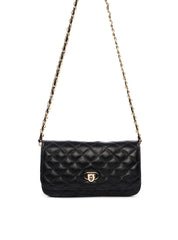 Bolsa Transversal Pequena com Matelassê em Couro BSI-6542 - PR