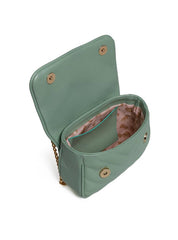 Bolsa Satchel Pequena Couro Tiracolo - Verde BSI-5970 - VD