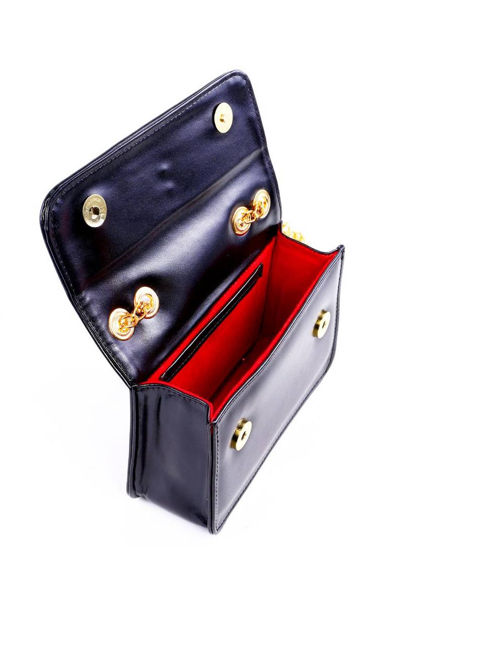 Bolsa Satchel Quadrada com Alça de Corrente - Preta BSI-6287 - PR