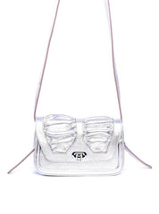 Bolsa Satchel Drapeado com Alça Dupla Removível - Prata BSI-5933 - PT