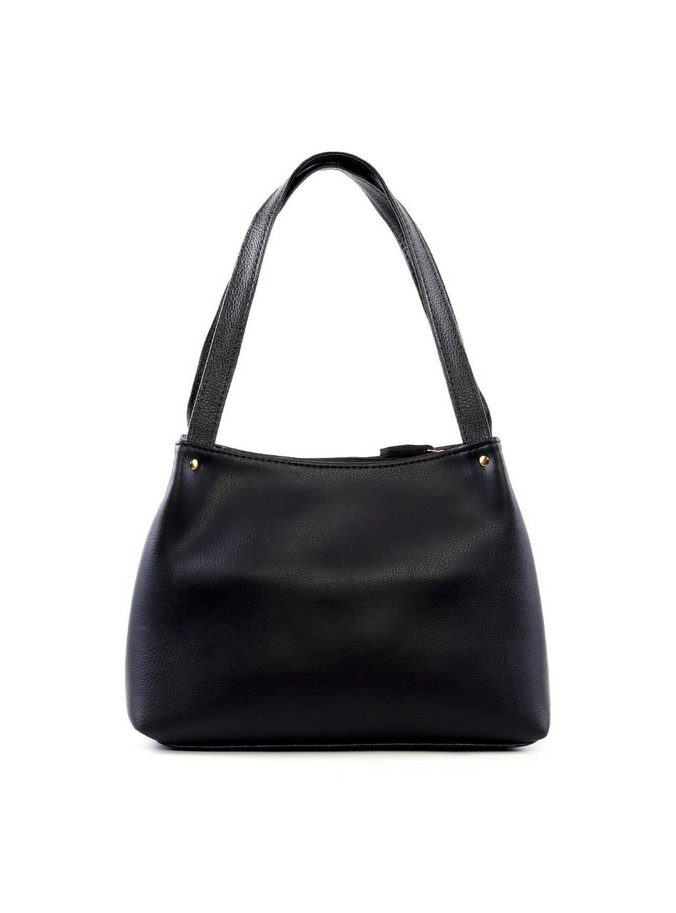 Bolsa Tote com Detalhe de Costura - Preta BSI-6425 - PR