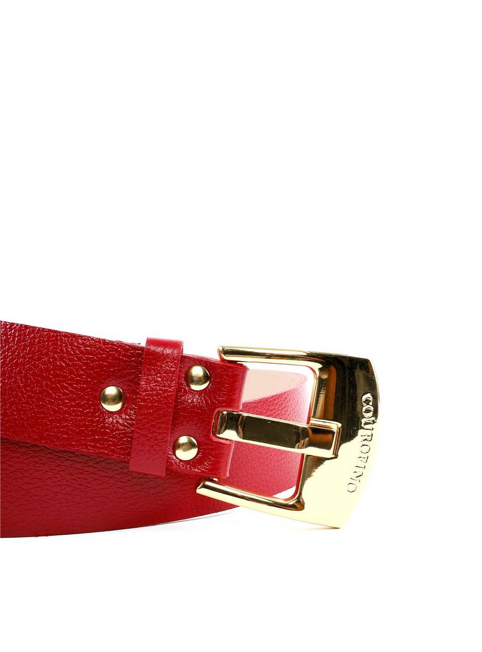 Cinto Feminino Largo com Fivela Quadrada - Vermelho CTI-1011 - VE