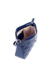 Bolsa Tote com Detalhe de Matelassê Frontal - Azul BSI-6182 - AZ