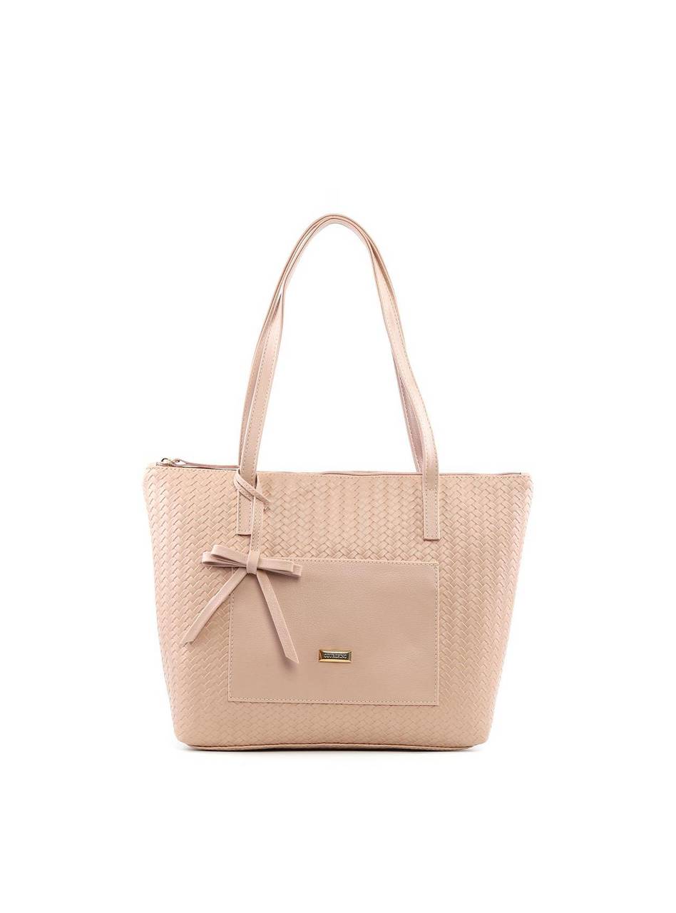 Bolsa Shopper Bag Charm Laço - Nude BSI-6381 - NU