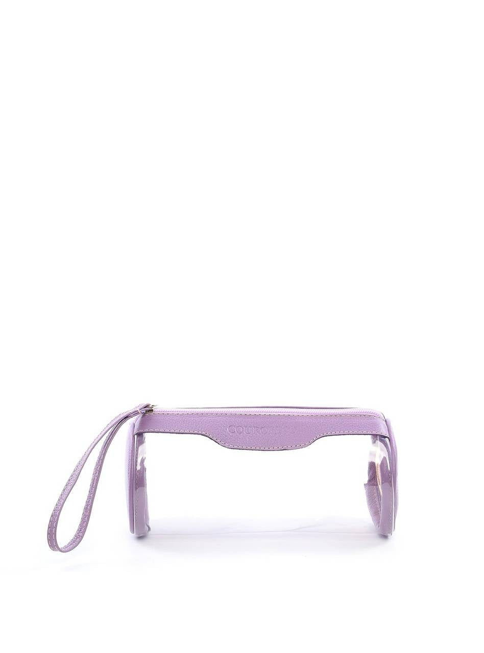 Necessaire Redonda Transparente - Lilás NSI-150 - LI