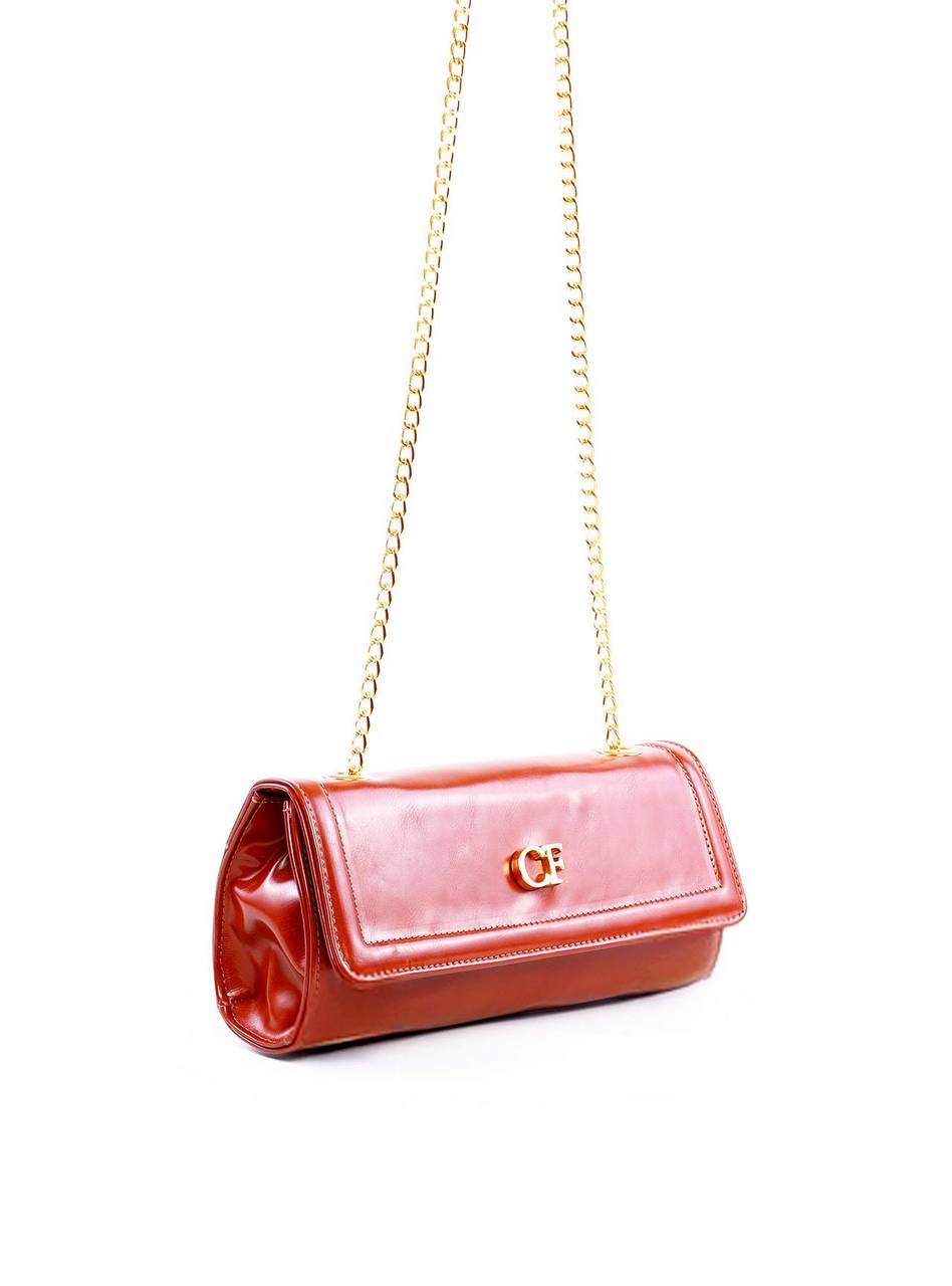 Bolsa Satchel Retangular Alça Transversal Corrente - Castor BSI-6262 - CS