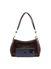 Bolsa Baguete Pequena com Detalhes Translúcidos - Cacau BSI-6473 - CA