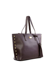 Bolsa Shopper com Barbicacho e Esferas - Cacau BSI-6369 - CA