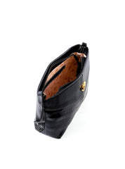 Bolsa Tote Transversal com Recortes em V - Preta BSI-6435 - PR