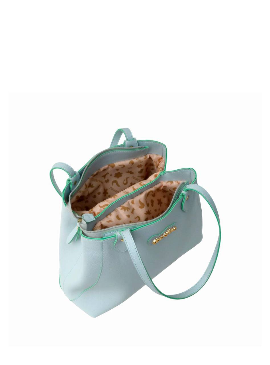 Bolsa Shopper Média Tiracolo Simples Azul BSI-5119 - AZ