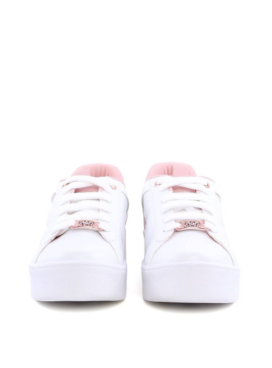 Tênis Feminino Casual Branco e Rosa em Sintético SP- 11850 - RS