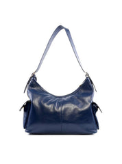 Bolsa Hobo com Bolsos Laterais - Azul BSI-6234 - AZ