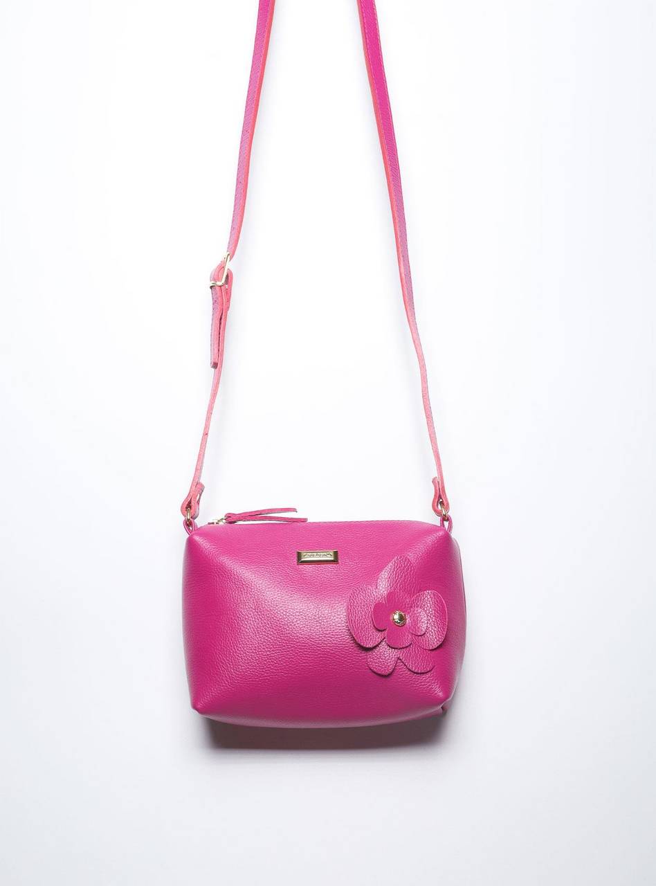 Bolsa Clutch Pequena Couro Transversal Roxa BSI-5863 - RO