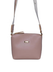 Bolsa Carteiro Tiracolo Alça com Ilhós Sintético - Nude BSI-5968 - NU