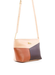 Bolsa Tote Transversal Retalhos - Nude BSI-6458 - NU