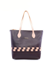 Bolsa Shopper Tiracolo com Tiras Entrelaçadas - Cacau BSI-6070 - CA