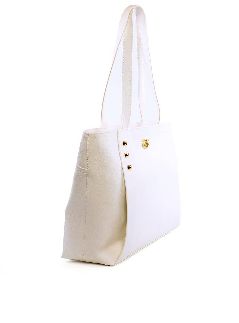 Bolsa Shopper com Detalhe de Recorte - Branca BSI-6160 - BR