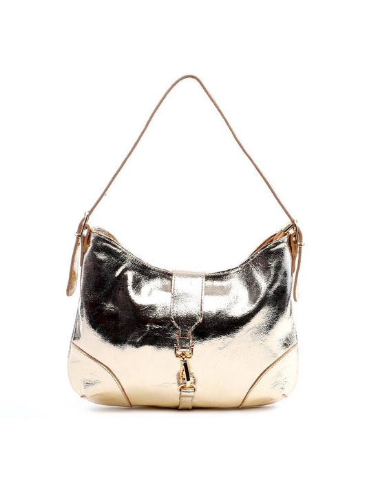 Bolsa Hobo de Mão com Mosquetão - Ouro BSI-6113 - AU