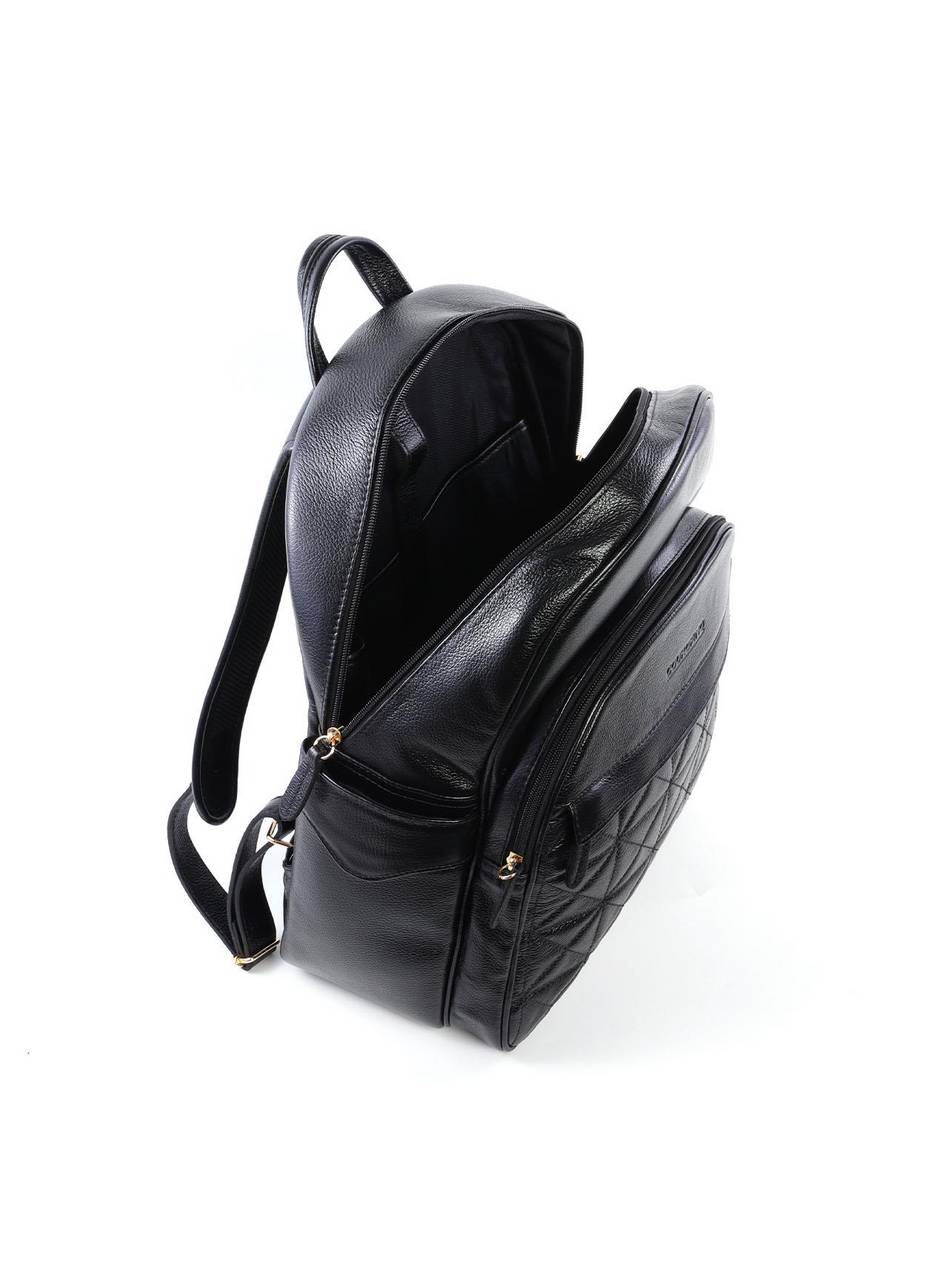 Mochila Feminina com Bordado Frontal - Preta MEI-463 - PR