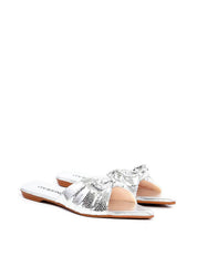 Rasteira Bico Fino Detalhe Laço - Prata SDI-11918 - PT